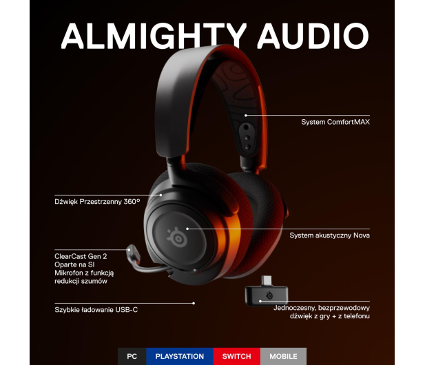 STEELSERIES Arctis Nova 7 - 1065985 - zdjęcie 3